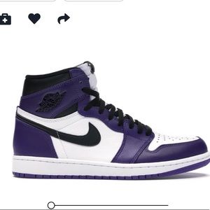 Court purple Jordan 1